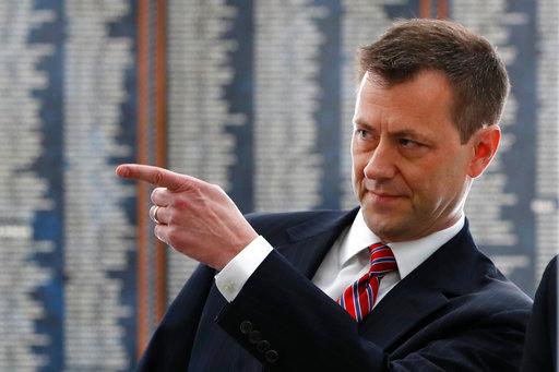 FBI Deputy Assistant Director Peter Strzok points down the hallway as he arrives for a House Committees on the Judiciary and Oversight and Government Reform joint hearing, Thursday, July 12, 2018, on Capitol Hill in Washington. [Photo: AP/Jacquelyn Martin]